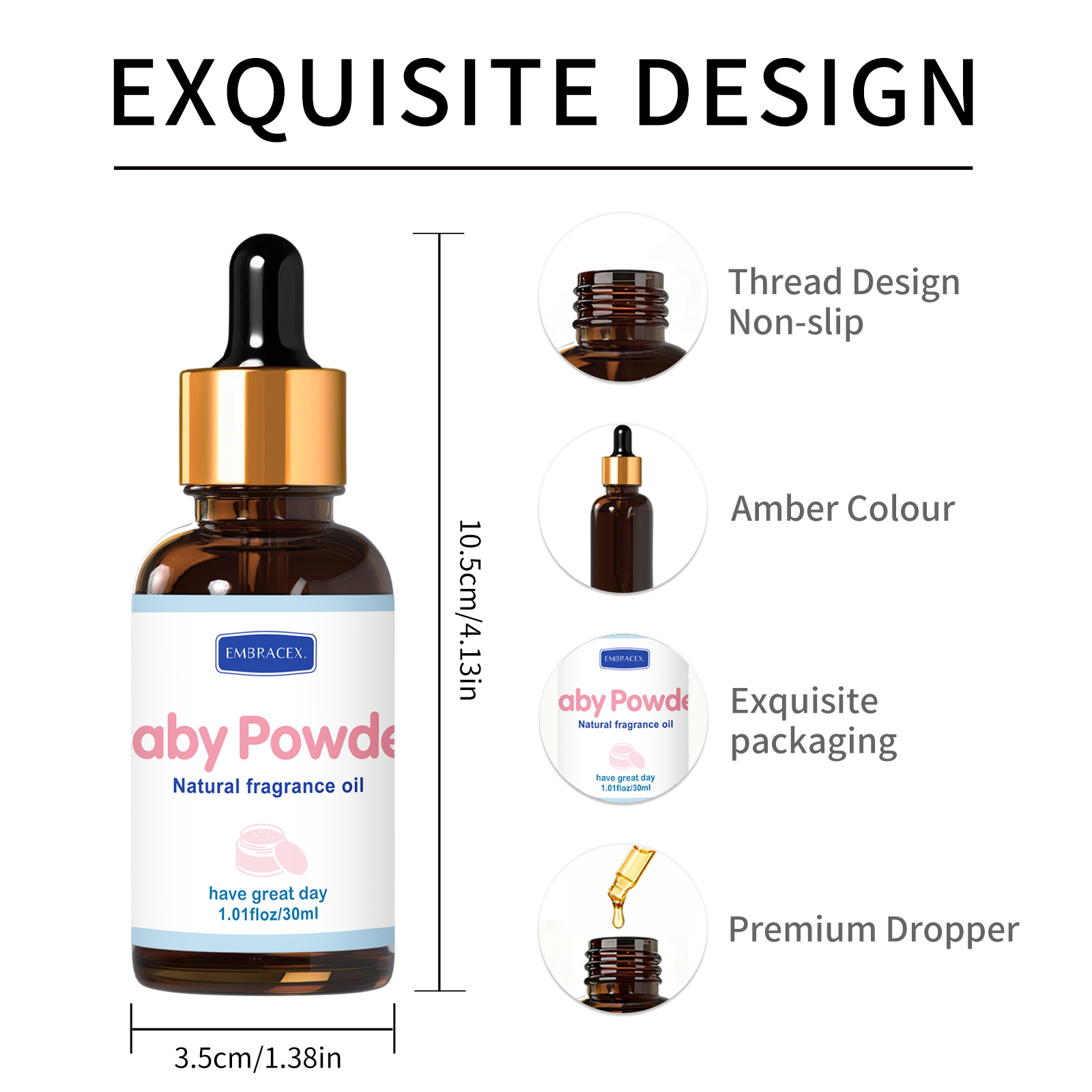 30ml Baby Powder Fragrance Oil - đánh giá và giá Candle Supplies Fragrance Oil